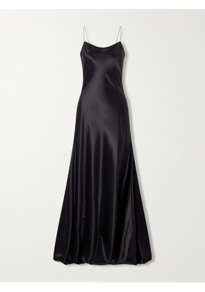 Alaïa - Draped Silk-satin Gown - Black - FR 34,FR 36,FR 38,FR 40,FR 42