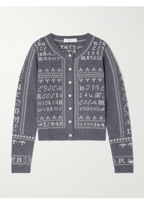 Sea - Kit Embroidered Wool Cardigan - Gray - x small,small,medium,large