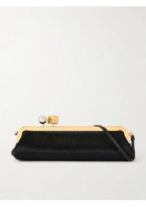 Jacquemus - Salon Calf Hair Clutch - Black - One size