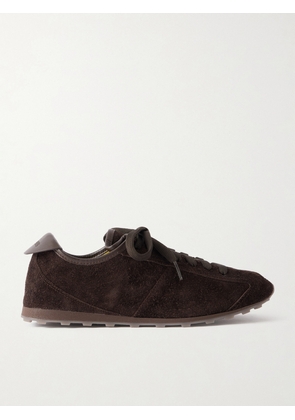 Jacquemus - The Tennis Leather-trimmed Suede Sneakers - Brown - FR36,FR37,FR38,FR39,FR40,FR41