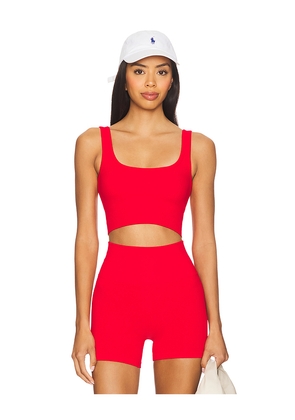 WellBeing + BeingWell StretchWell Wren Tank in Red. Size L/XL. Also in XXS/XS.