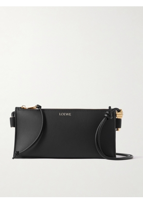 LOEWE - Joya Embellished Leather Shoulder Bag - Black - One size