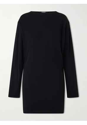 Jacquemus - The Mistral Open-back Draped Jersey Mini Dress - Black - x small,small,medium,large,x large