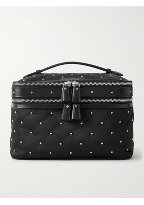 Anya Hindmarch - Vanity Kit Studded Leather And Shell Cosmetics Case - Black - One size