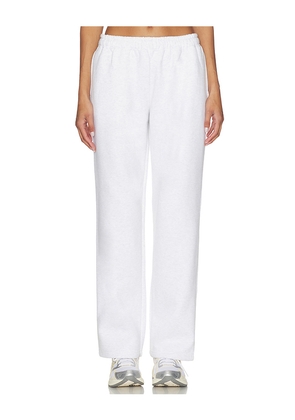WellBeing + BeingWell Wilde Straight Leg Sweatpant in Light Grey. Size L. Also in M, S, XL, XS, XXS.