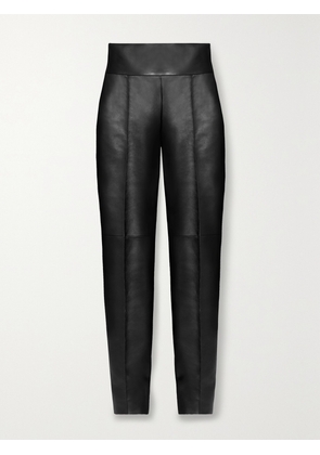 ALEXANDRE VAUTHIER - Leather Slim-leg Pants - Black - FR 34,FR 36,FR 38,FR 40,FR 42,FR 44