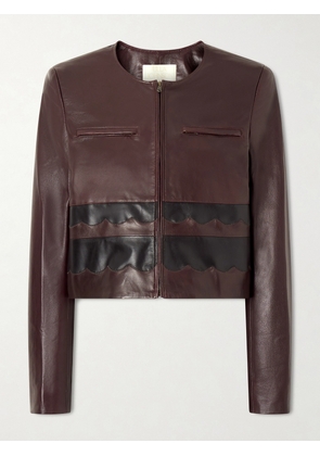 Ulla Johnson - Callisto Paneled Leather Jacket - Brown - US0,US2,US4,US6,US8,US10