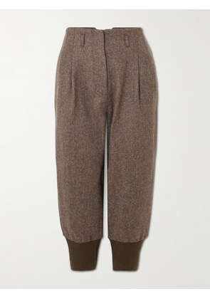 Purdey - Breeks Wool-tweed Tapered Pants - Brown - UK 6,UK 8,UK 10,UK 12,UK 14,UK 16