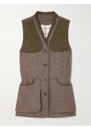 Purdey - Checked Wool-tweed Vest - Brown - xx small,x small,small,medium,large,x large