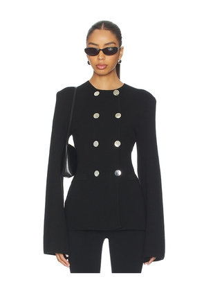 WeWoreWhat Cinched Waist Peplum Sweater in Black. Size L. Also in M, S, XS.