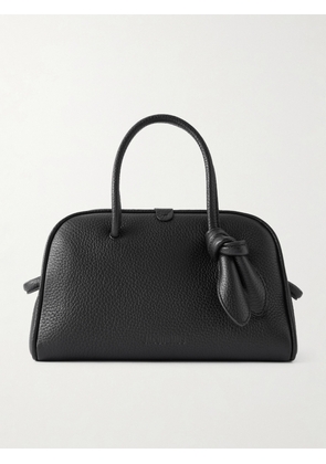 Jacquemus - The Turismo Small Textured-leather Tote - Black - One size