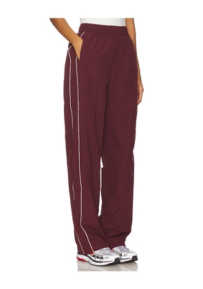 WellBeing + BeingWell Terra Pant in Burgundy. Size L. Also in XS, XXS.