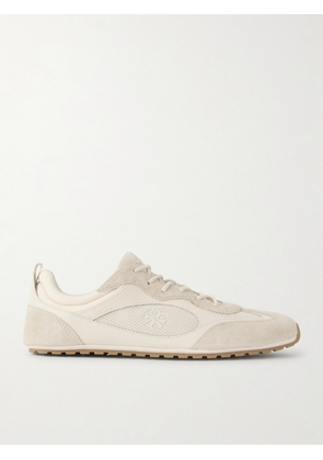 Tory Burch - Field Leather, Mesh And Suede Sneakers - Cream - US5,US6,US6.5,US7,US7.5,US8,US8.5,US9,US9.5,US10,US10.5,US11,US12,US13