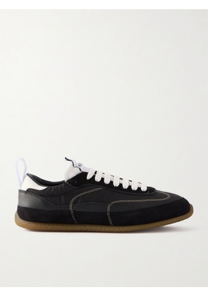 MCQUEEN - Velo Suede And Leather-trimmed Shell Sneakers - Black - EU 36,EU 37,EU 38,EU 39,EU 40,EU 41