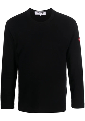 Comme Des Garçons Play x the Artist Invader pixelated-appliqué T-shirt - Black