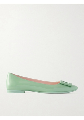 Roger Vivier - Gommettine Patent-leather Ballet Flats - Green - IT36,IT36.5,IT37,IT37.5,IT38,IT38.5,IT39,IT39.5,IT40,IT40.5,IT41,IT41.5,IT42