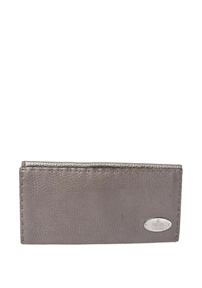 Fendi Pre-Owned leather continental wallet - Metallic