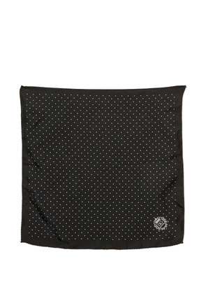 Dolce & Gabbana Pre-Owned polka-dot silk pocket square scarf - Black
