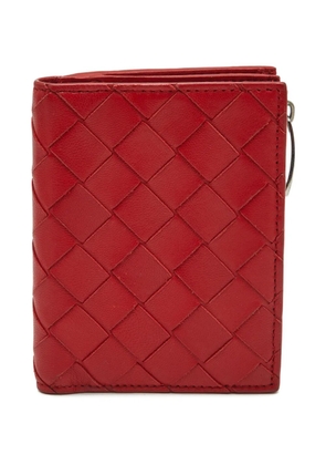 Bottega Veneta Pre-Owned woven bifold card holder - Red