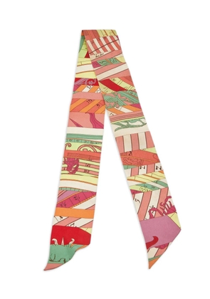 Hermès Pre-Owned Astrologie Nouvelle Twilly silk scarf - Neutrals