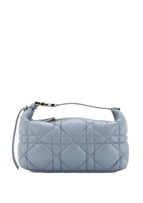Christian Dior Pre-Owned DiorTravel Nomad Pouch Macrocannage Quilt Calfskin Medium satchel - Blue