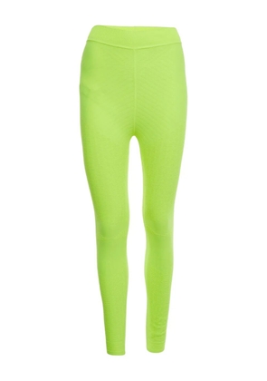 Prada Pre-Owned textured leggings - Green