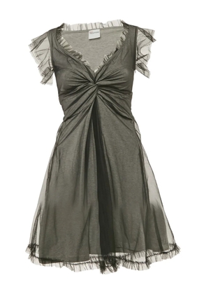 Valentino Pre-Owned Tulle sleeveless mini dress - Grey