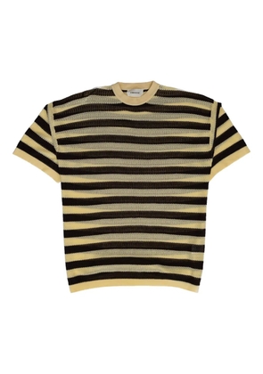 atomo factory striped knitted T-shirt - Neutrals