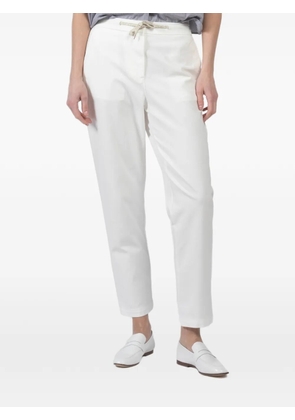 Eleventy drawstring trousers - White