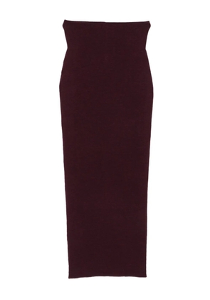 Alberta Ferretti wool pencil maxi skirt - Purple