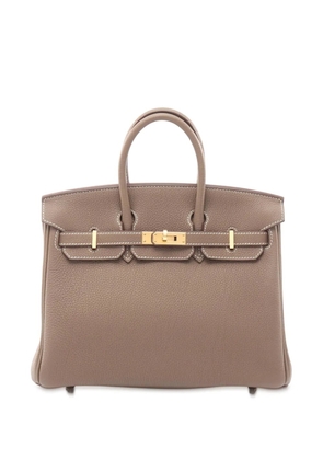 Hermès Pre-Owned 2024 Togo Birkin Retourne 25 handbag - Grey