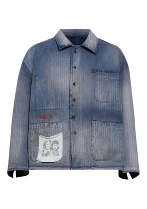 Paly graphic-detail shirt - Blue