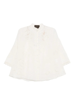 Biyan beaded silk top - Neutrals