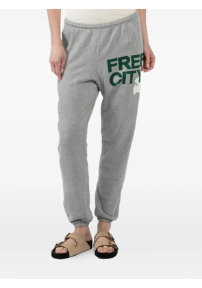 FreeCity Heather drawstring track pants - Grey