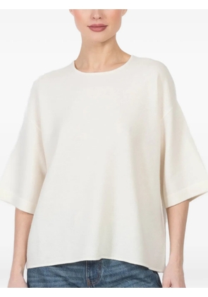 Oyuna Mand crew-neck knitted T-shirt - Neutrals