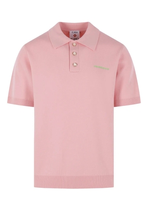 Casablanca logo-detail polo shirt - Pink