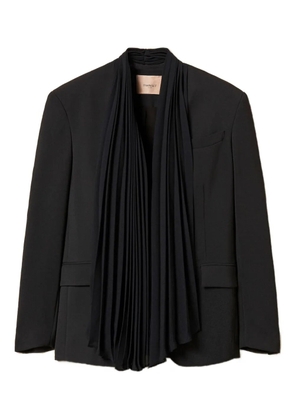 TWINSET sash-collar crepe blazer - Black