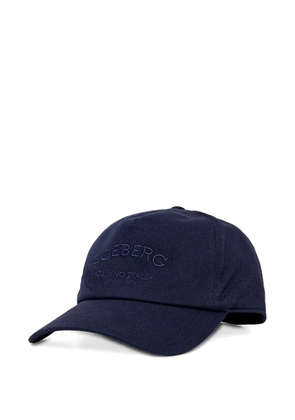 Iceberg embroidered-logo baseball cap - Blue