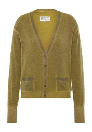 Maison Margiela V-Neck knitted cardigan - Green