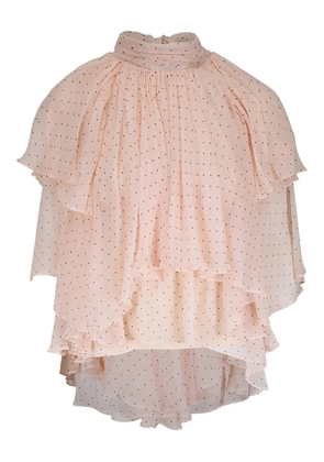 ZIMMERMANN ruffled polka-dot blouse - Pink