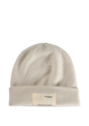 Frenckenberger logo-patch beanie - Neutrals