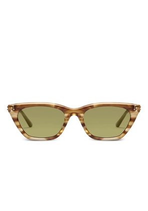 Gentle Monster Gisele T8 tortoise geometric sunglasses - Brown