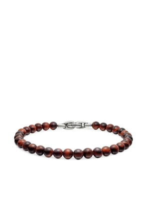 David Yurman sterling silver Spiritual Beads bracelet (6mm) - Red
