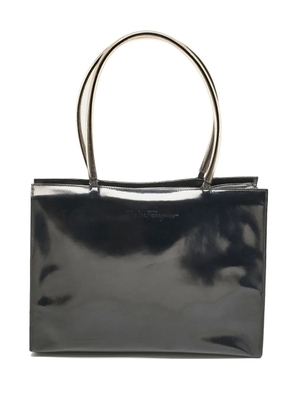 Ferragamo Pre-Owned Patent Leather Top Handle Bag - Black