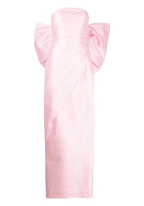 Bambah oversize bow detail gown - Pink