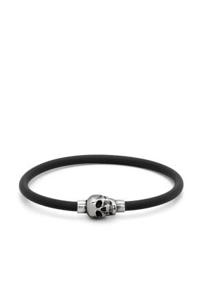 Alexander McQueen skull-fastening detail bracelet - Black
