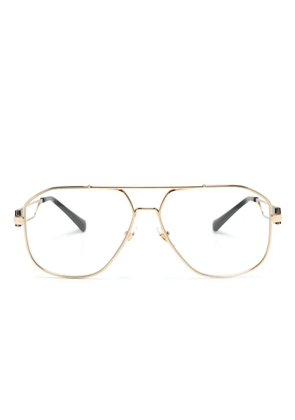 Versace Eyewear Medusa Head pilot-frame glasses - Gold