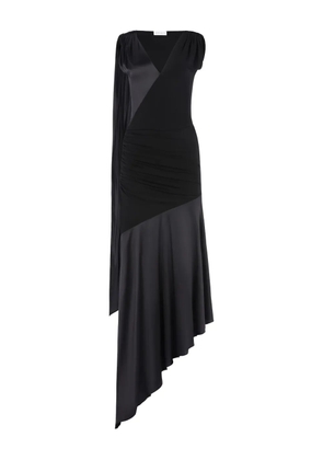 Nina Ricci asymmetrical midi dress - Black