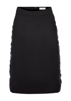 Nina Ricci ruched-effect wool midi skirt - Black