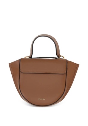 Wandler mini Hortensia leather tote bag - Brown